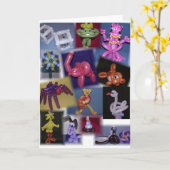 バルーンコラージュカード カード (黄色い花)