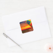 バルーンサンセット スクエアシール (封筒)