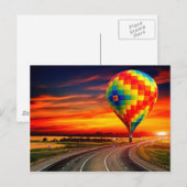 バルーンサンセット ポストカード (正面/裏面)