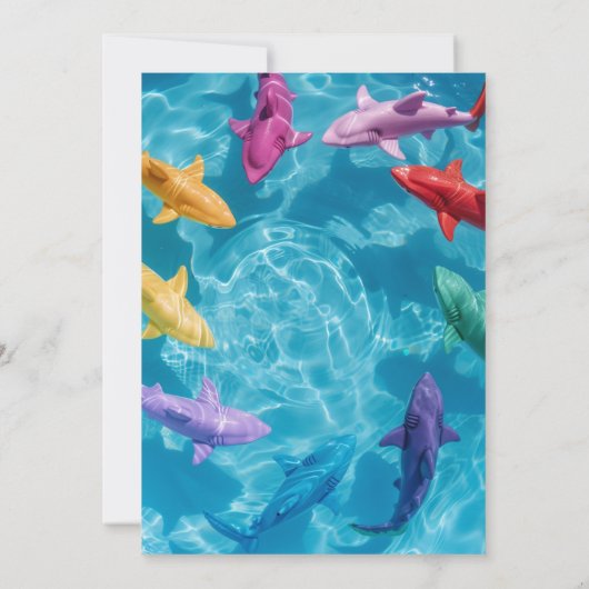 バルーンシャークス プールパーティー ご招待 招待状 (裏面)