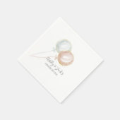 バルーンジェンダー紙プレート スタンダードカクテルナプキン (角)