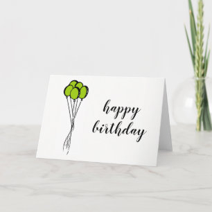 バルーンスケッチ-誕生日カー空白のド – 内部 カード