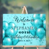 バルーンスター誕生祝いへようこそ アクリルサイン (ニュートラル)