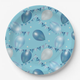 バルーンスター&ガーランドパーティープレート ペーパープレート