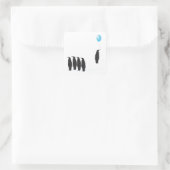 バルーンステッカー付きペンギン スクエアシール (バッグ)