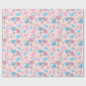 バルーンズウェディングパーティーギフトシームレス ラッピングペーパー (フラット)