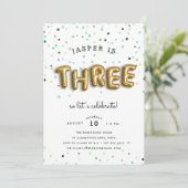 バルーンタイプ |サードパーティ誕生日 招待状 (スタンド正面)