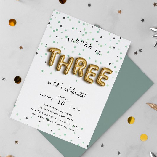 バルーンタイプ |サードパーティ誕生日 招待状