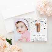 バルーンタイプ |フォトファースト誕生日パーティー招待状 招待状