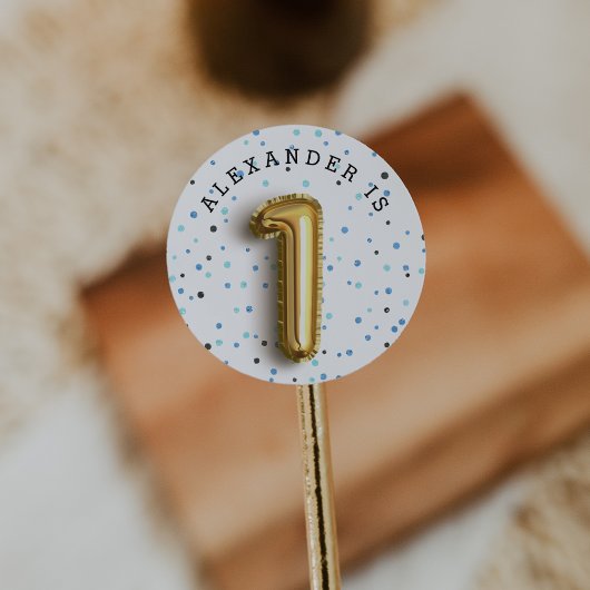 バルーンタイプ |最初の誕生日パーティー ラウンドシール