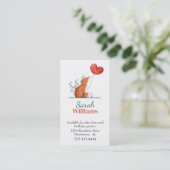 バルーンチャイルド付きキツネ通話カード コーリングカード (スタンド正面)