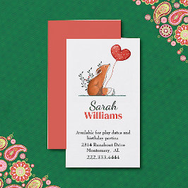 バルーンチャイルド付きキツネ通話カード コーリングカード