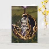 「バルーンチャリオット」グリーティングカード カード (黄色い花)