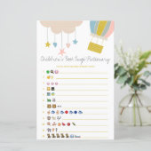 バルーンチルドレンズブック絵文字ベビーシャワーゲーム (スタンド正面)