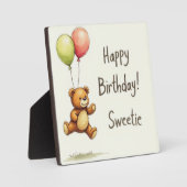 バルーンテディベア フォトプラーク (正面)