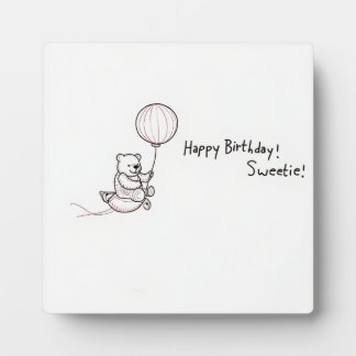 バルーンテディベア フォトプラーク