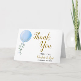 バルーンテーマベビーシャワー折り畳みサンキューカード カード