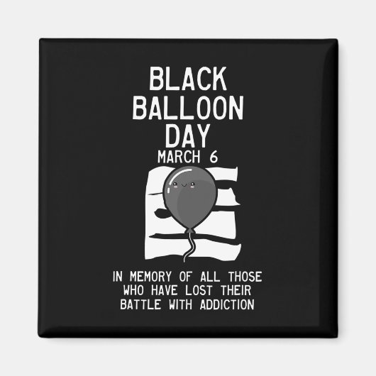 バルーンデイオーバードーズ認識度 マグネット (正面)