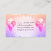 バルーンデザイン名刺(イベントプランナー) 名刺 (裏面)