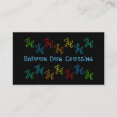 バルーンドッグが名刺を横切る 名刺 (正面)