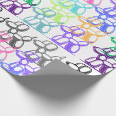 バルーンドッグのラッピング紙数々のカラー ラッピングペーパー (角)