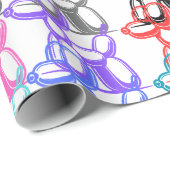 バルーンドッグのラッピング紙数々のカラー ラッピングペーパー (ロールコーナー)