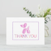 バルーンドッグキッズサンキューカード 招待状 (スタンド正面)