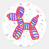 バルーンドッグパーティーシール ラウンドシール (正面)