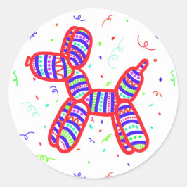 バルーンドッグパーティーシール ラウンドシール