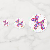 バルーンドッグパーティーテーブル紙吹雪 コンフェッティ (正面)