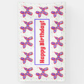 バルーンドッグパーティーハッピーバースデーバナー 横断幕 (縦)