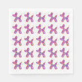 バルーンドッグパーティー紙プレート スタンダードランチョンナプキン (正面)