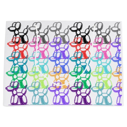 バルーンドッグ抱き枕 ラージペーパーバッグ (正面)