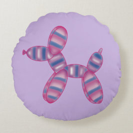 バルーンドバイセクシュアル旗の色 ラウンドクッション