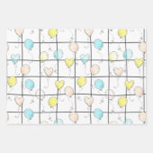 バルーンドー男女兼用ドルベビーシャワー ラッピングペーパーシート (正面3)