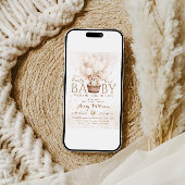 バルーンニュートラルなベビーシャワーを待つことができる 招待状