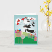 バルーンノテお洒落クア付き修道女 カード (黄色い花)