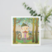 バルーンハウス誕生日招待状 招待状 (スタンド正面)