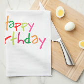 バルーンハッピーバースデー キッチンタオル (四つ折り)