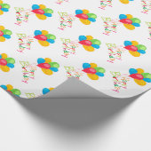 バルーンハッピーバースデー ラッピングペーパー (角)