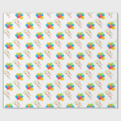 バルーンハッピーバースデー ラッピングペーパー (フラット)