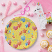 バルーンハッピーバースデー、Natasha Us ペーパープレート (パーティー)