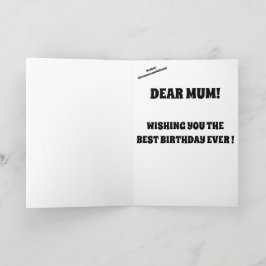 バルーンハッピーバースデーMUMカードかわいい カード