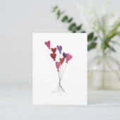 バルーンハートはがき ポストカード (スタンド正面)