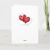 バルーンハートバレンタインの追加 – 写真 シーズンカード (裏面)