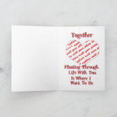 バルーンハートバレンタインの追加 – 写真 シーズンカード (内部)