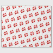 バルーンハートバレンタインデーラッピングペーパー ラッピングペーパー (フラット)