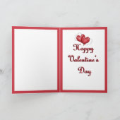 バルーンハートバレンタイン写真フレーム シーズンカード (内部)