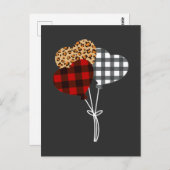 バルーンハートバレンタイン ポストカード (正面/裏面)