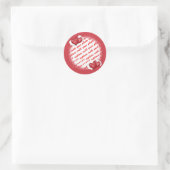 バルーンハート(小さなハートのフォトフレーム) ラウンドシール (バッグ)